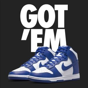 Nike Dunk High - Royal - Sz 7m/8.5w